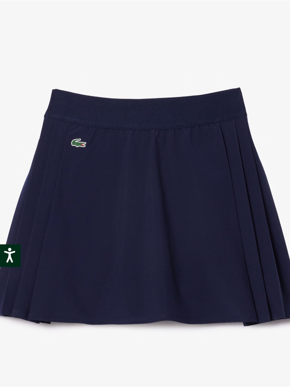 Lacoste Navy Skirt with Crocodile Patch